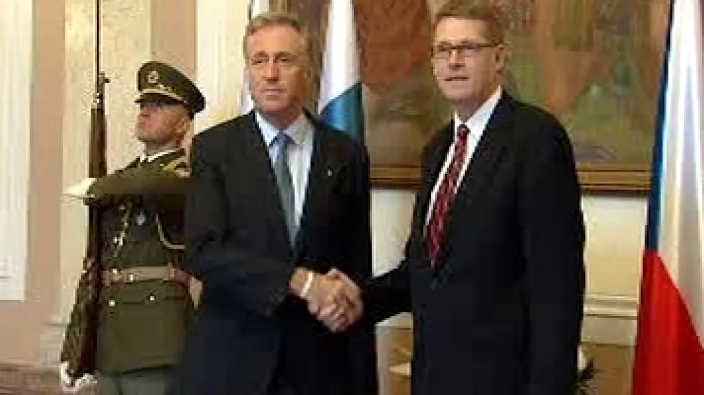 Mirek Topolánek a Matti Vanhanen
