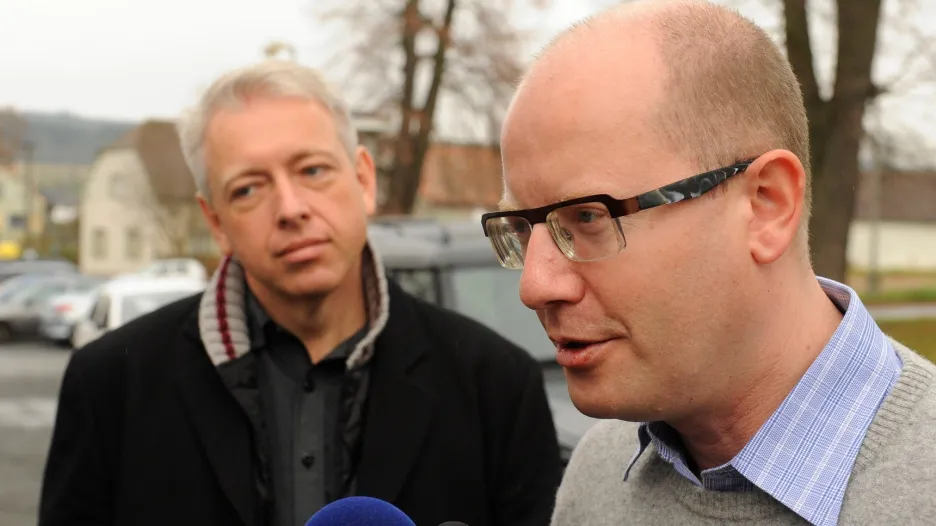 Milan Chovanec a Bohuslav Sobotka