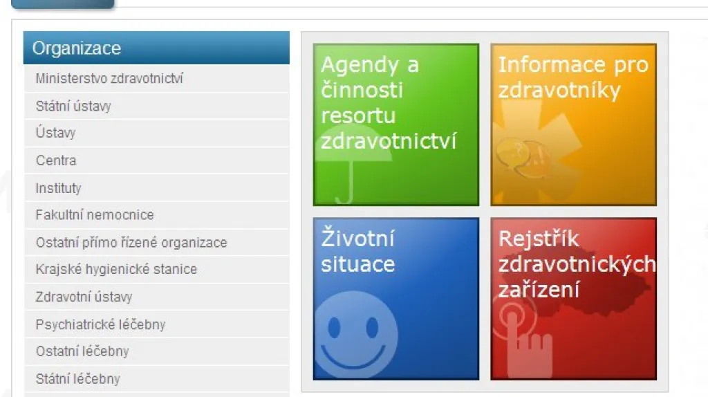 Portál ministerstva zdravotnictví