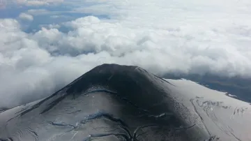 Následky erupce chilské sopky Villarrica