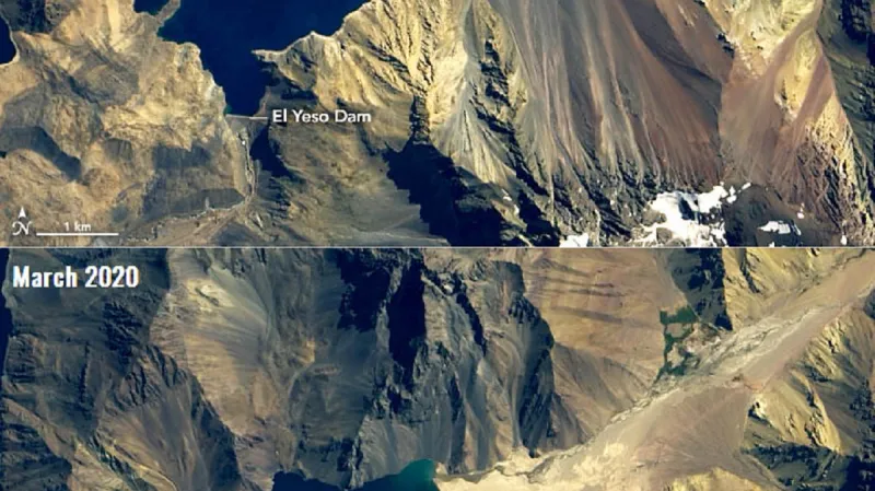 Sucho v přehradě El Yeso