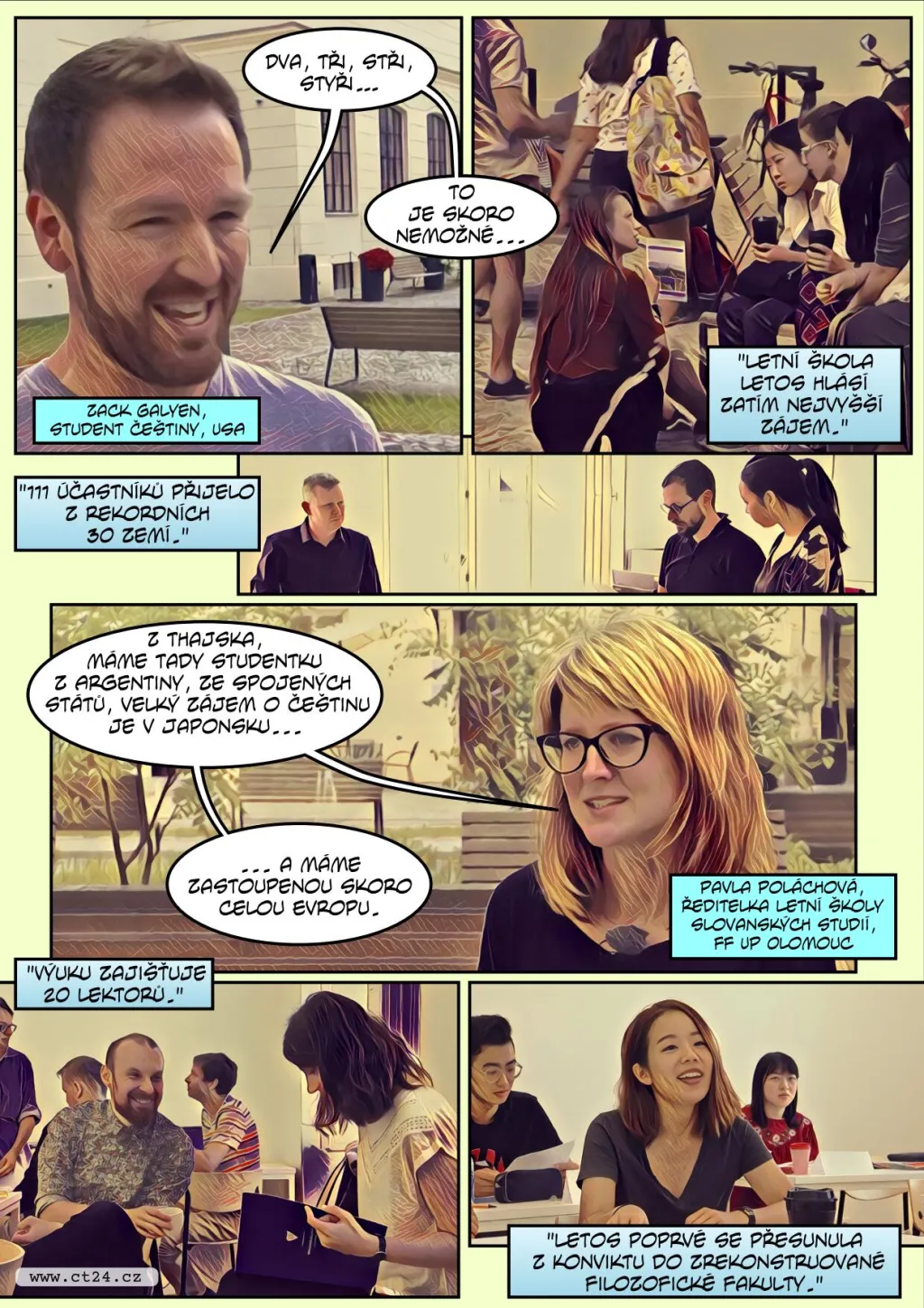 Cizinci se učí česky