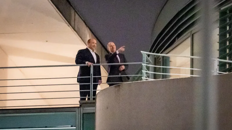 Naftali Bennett a Olaf Scholz v Berlíně