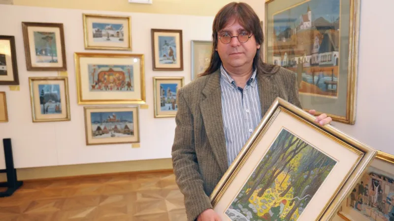 Na snímku je malířův vnuk Josef Lada