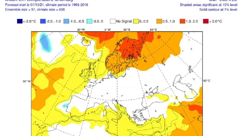 Odchylka teploty od průměru za všechny tři zimní měsíce: prosinec, leden, únor.