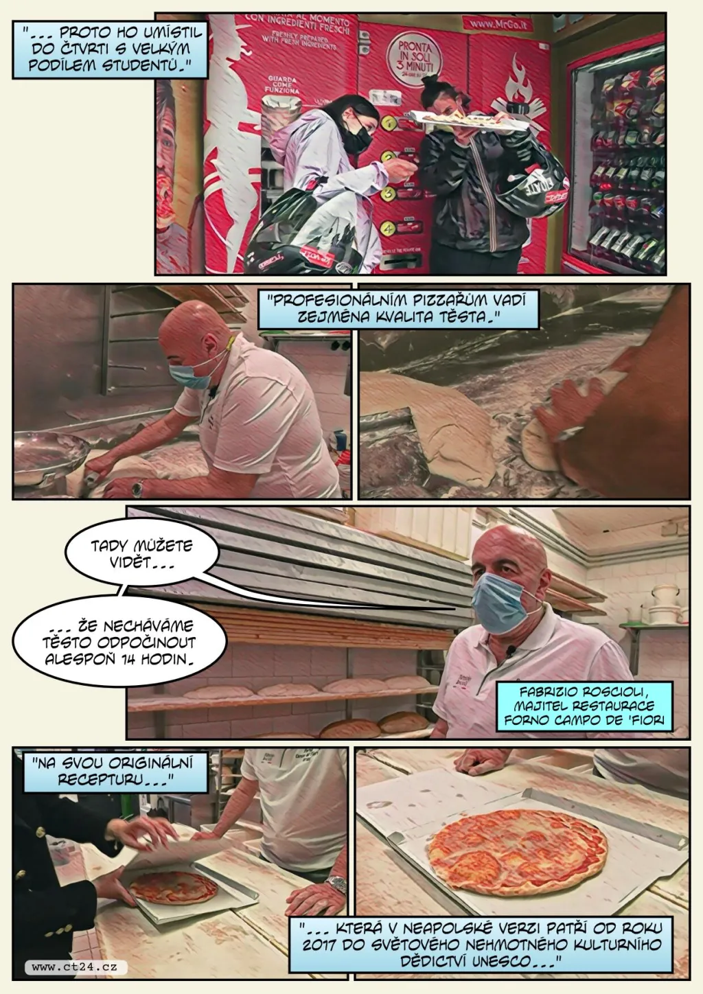 Automat na pizzu dělí Řím