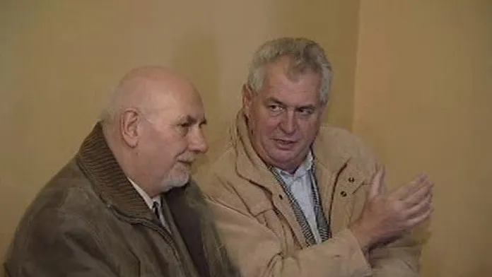 Pavel Rychetský a Miloš Zeman