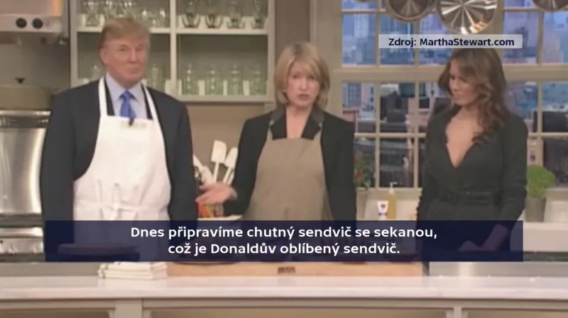 Trumpovi v pořadu Marthy Stewartové