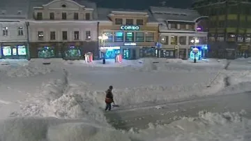 Zasněžený Jablonec nad Nisou