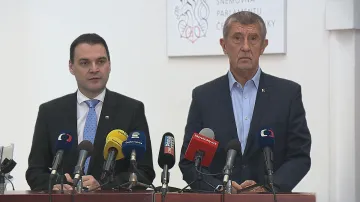 Brífink Andreje Babiše (ANO) a Petra Macinky (Motoristé)