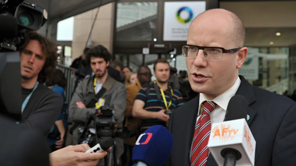 Premiér Bohuslav Sobotka (ČSSD)
