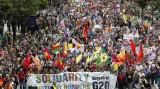 Demonstrace během summitu G20 v Hamburku