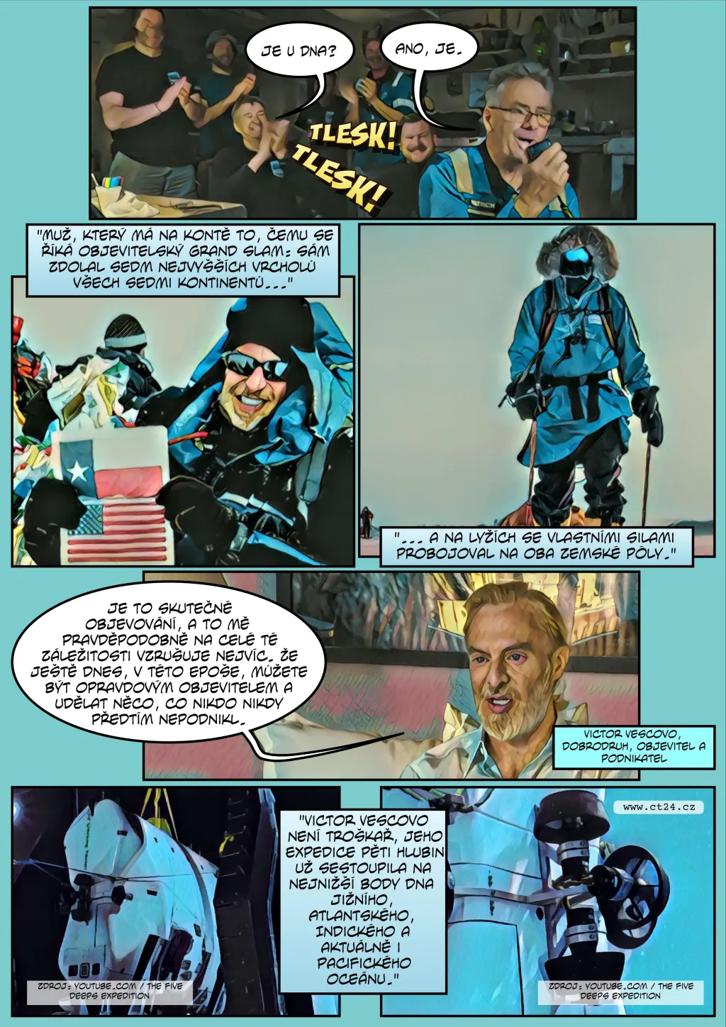 Komiks: Plasty jsou zamořená i nejhlubší místa oceánu