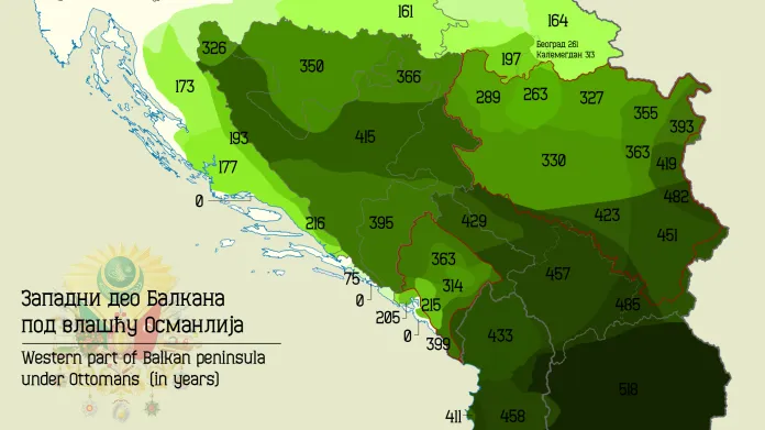 Doba osmanské vlády nad částmi západního Balkánu