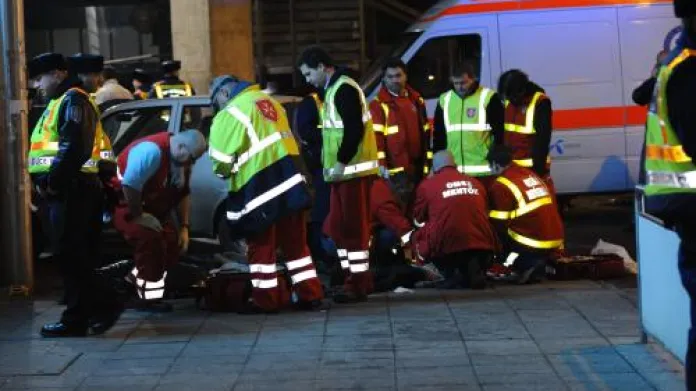 Zásah maďarské ambulance