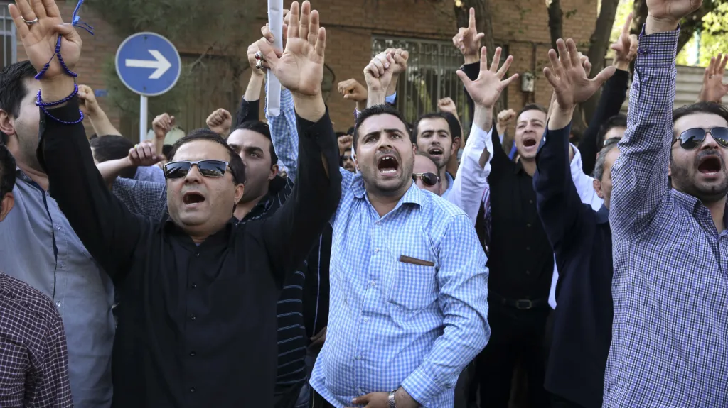 Protest kvůli popravě šíitského klerika
