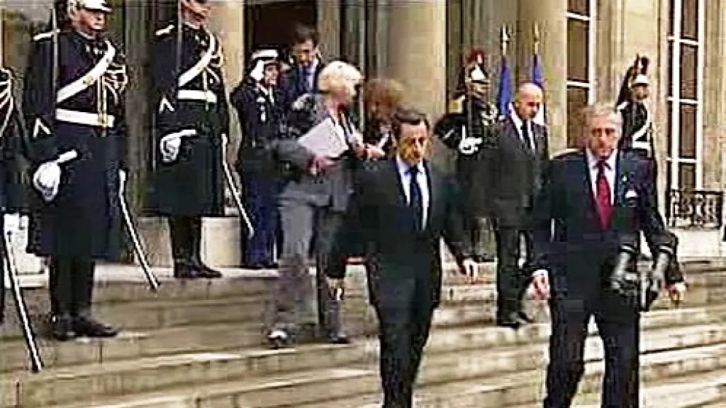 Nicolas Sarkozy a Mirek Topolánek