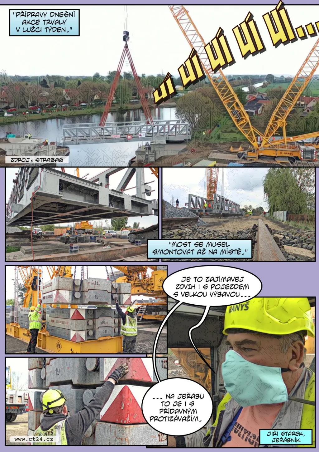 V Česku vzniká první zdvižný most