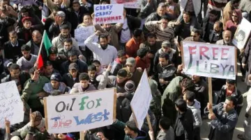 Protesty v libyjském Tobruku