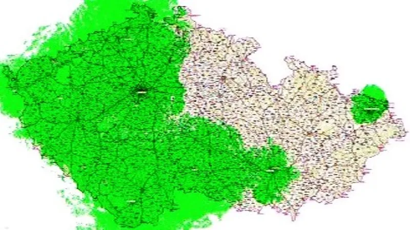 Pokrytí digitálním signálem ČT – červenec 2009