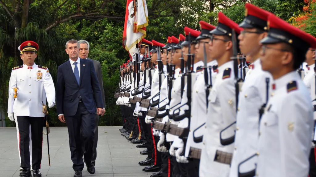 Andrej Babiš v Singapuru