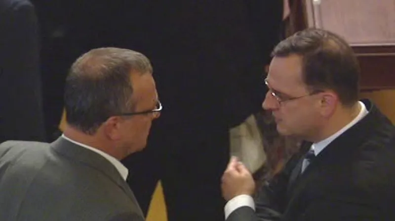 Miroslav Kalousek a Petr Nečas