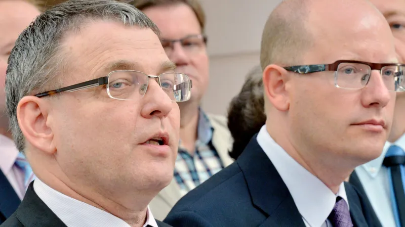 Lubomír Zaorálek a Bohuslav Sobotka (ČSSD)