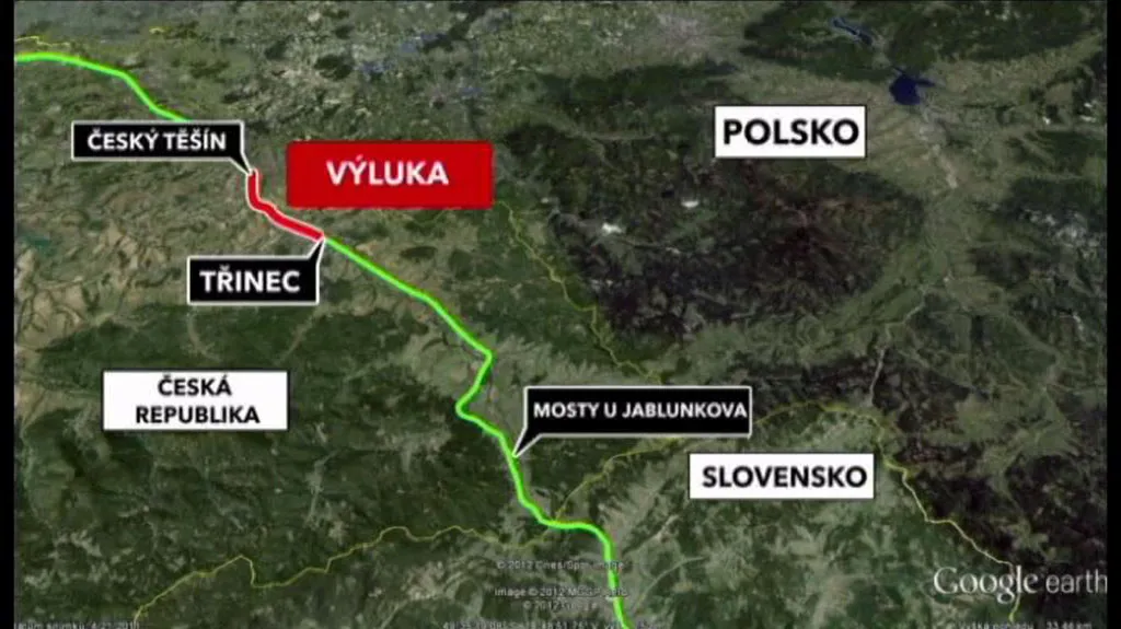 Výluka Český Těšín - Třinec