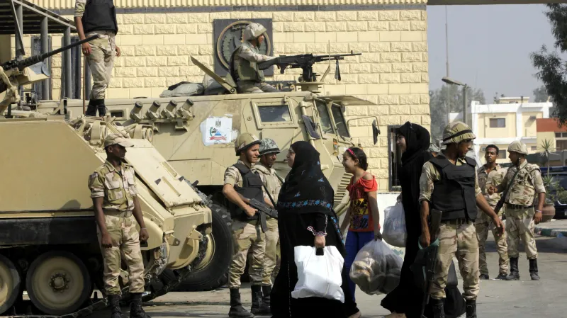 Kontrolní stanoviště v Káhiře