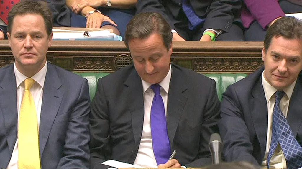 David Cameron v parlamentu