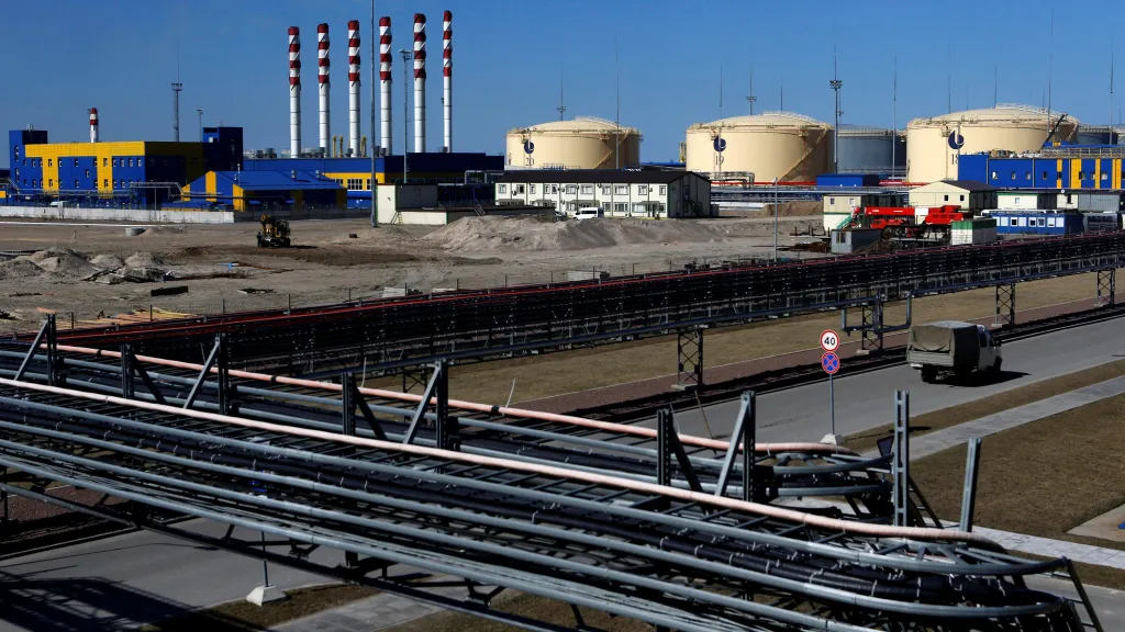 Ilustrační foto: ropný terminál Usť-Luga na snímku z dubna 2014