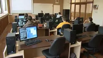 Učebna s novými počítači