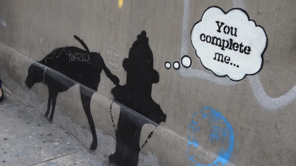Jedno z Banksyho děl v New Yorku