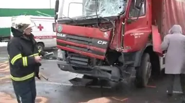 nabouraný kamion