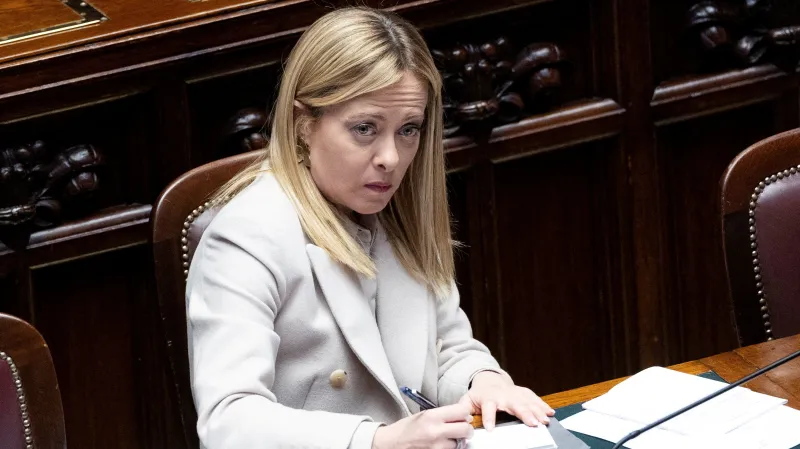 Italská premiérka Giorgia Meloniová na snímku ze 17. prosince 2025