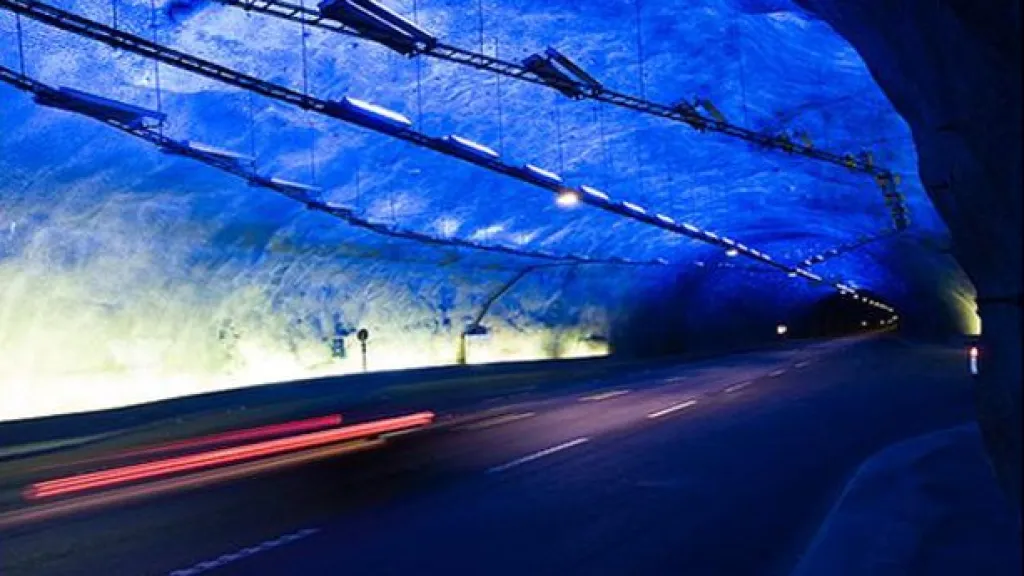 Laerdalský tunel v Norsku