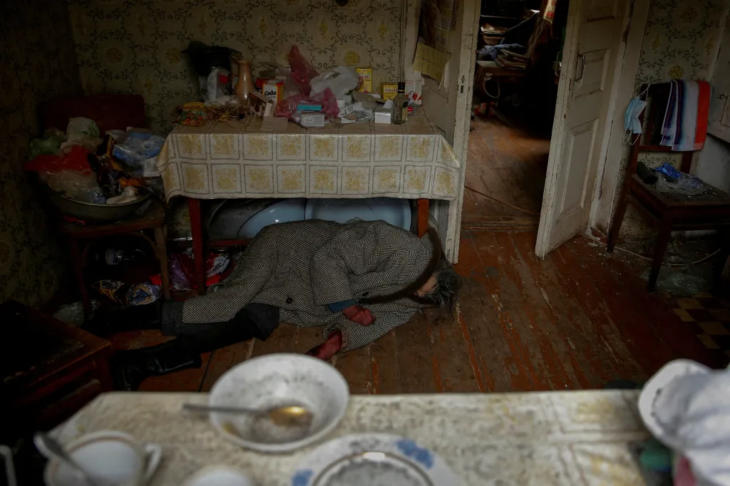 6. dubna 2022, Buča po stažení Rusů