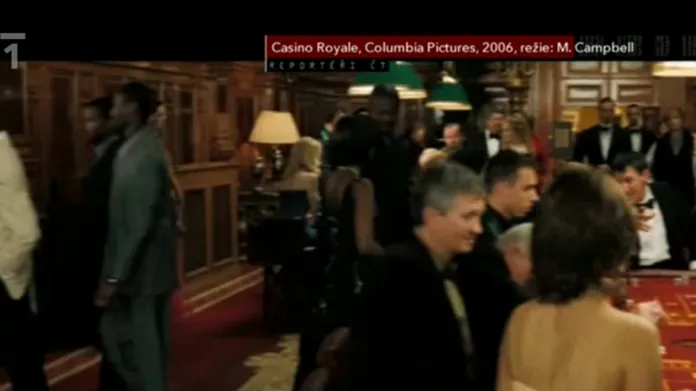 Film Casino Royale natáčený v Císařských lázních v Karlových Varech