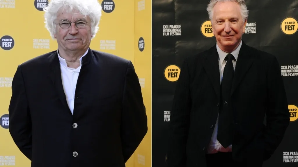 Jean-Jacques Annaud (vlevo) a Alan Rickman na 22. Febiofestu
