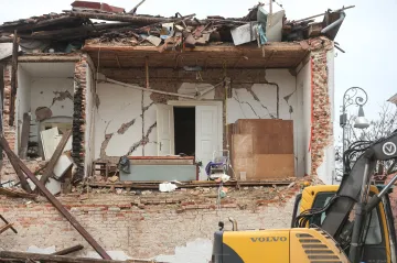 „To je prostě Hirošima.“ Většina města Petrinja, zasaženého zemětřesením, se musí zbourat