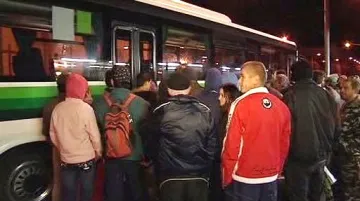 Odjezd rumunských dělníků