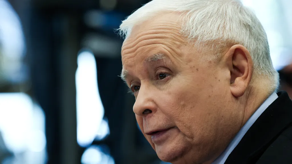 Předseda polské strany Právo a spravedlnost Jaroslaw Kaczyński na snímku z května 2024