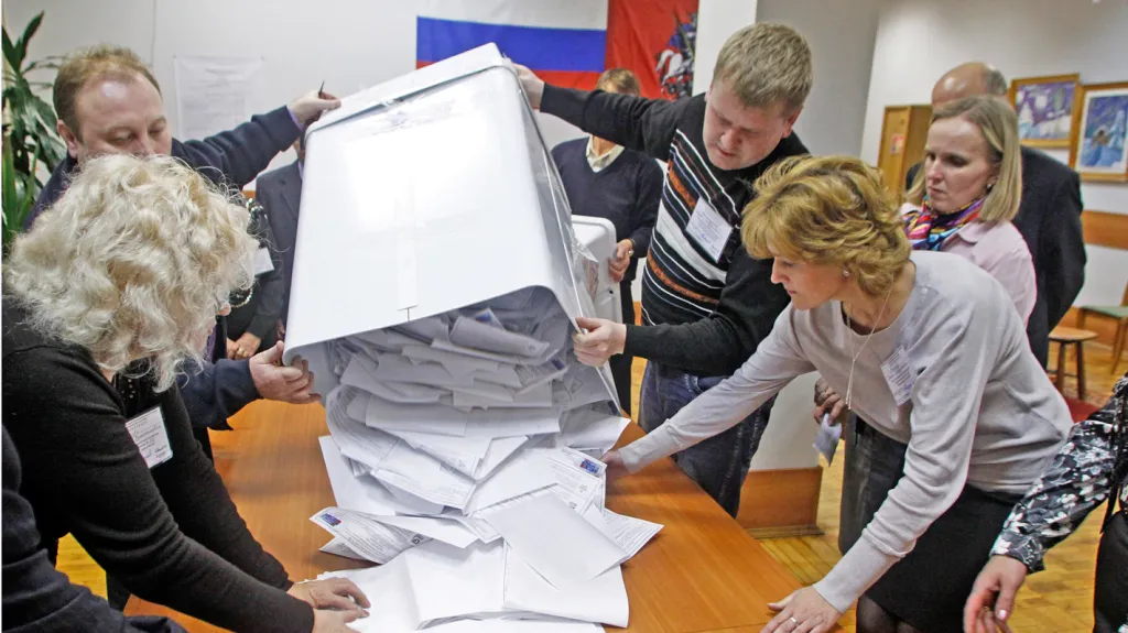 Sčítání hlasů v Rusku