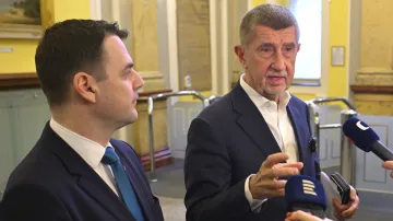 Premiér Andrej Babiš po zasedání Bezpečnostní rady státu