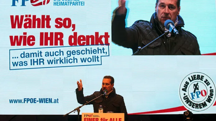 Předseda FPÖ Heinz-Christian Strache