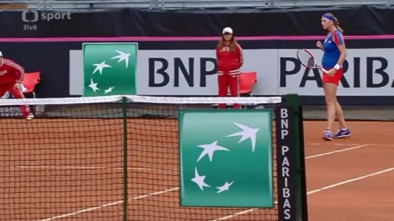 První vyhrané podání Petry Kvitové v Palermu