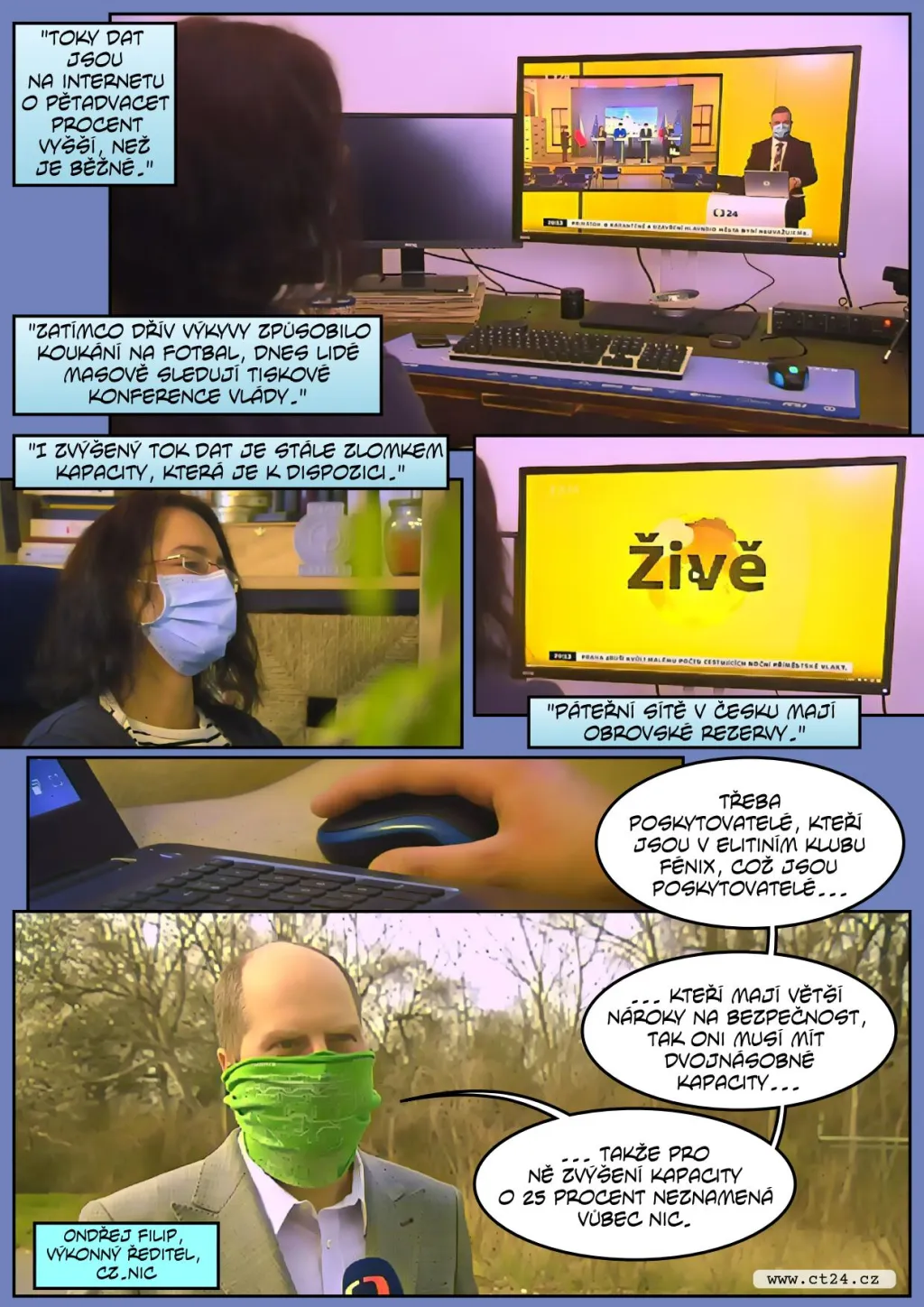 Lidé zatěžují internet