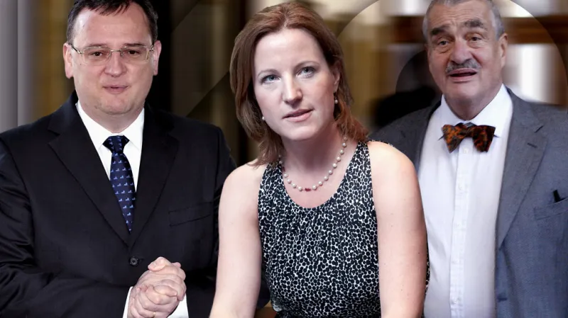 Petr Nečas, Karolína Peake a Karel Schwarzenberg