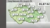 Cena Naturalu 95 v ČR ke 25. červnu 2012