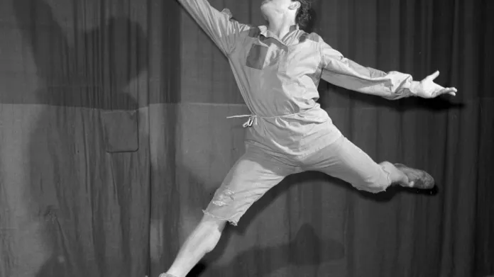 Balet Mládí sovětského skladatele Michaila Čulakiho, Pavel Šmok v hlavní roli Peťky, 1956